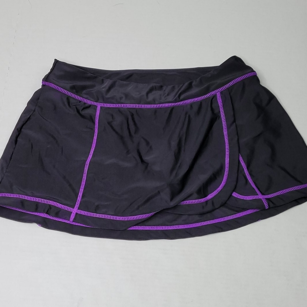 Zeroxposure swim skirt Black And Purple